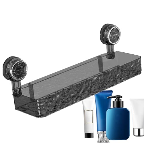Saugnapf Lagerständer – Kein Bohren Rechteckregal für Dusche und Bad | Wandmontierter Organisationshalter für Arbeitsplatte, Küche und Bad | Starke Saugen Duschkabine, einfache Installation von Generic
