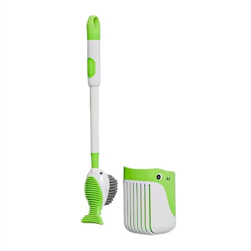 Saugnapf Toilettenbürste Set - Toilettenbürste mit Flüssigkeits-Hinzufügefunktion Design - Platzsparende Wandhalterung für Badezimmer, Wohnmobil & Boot - Hygienisches Toilettenschüsselreiniger-Set von Generic
