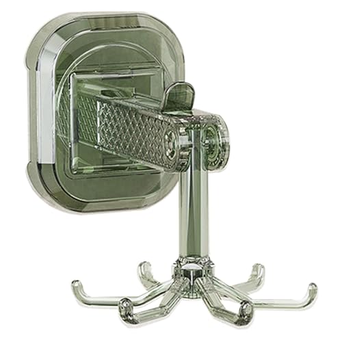 Saugnapfhaken, Saugnapf für Fensterkleiderbügel | Wandgarderobe mit wasserdichter Saugkraft, 360 Grad drehbar, multifunktionaler Wand-Organizer mit 6 Haken für Dusche Saugnapfhaken, Saugnapf für Fensterkleiderbügel | Wandgarderobe mit wasserdichter Saugkraft, 360 Grad drehbar, multifunktionaler Wand-Organizer mit 6 Haken für Dusche von Generic