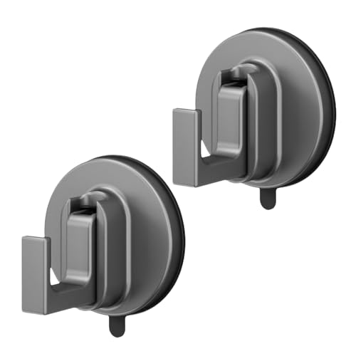 Saugnapfhaken für Duschwand – Kranzhaken für Haustür | Wiederverwendbarer, robuster Metallhalter für Küche, Urlaub, Dekoration, Aufbewahrung, Dusche, Zuhause, Badezimmer von Generic