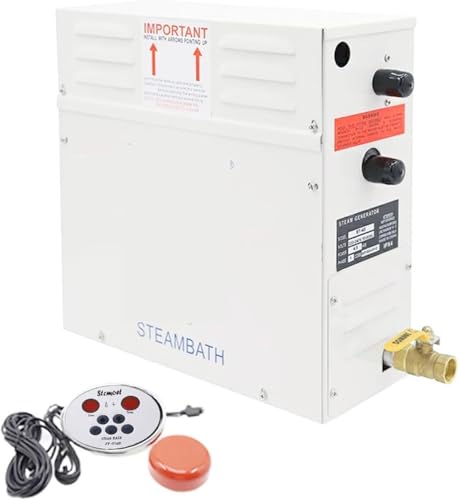 Saunaofen 6kw Dampfmaschine Haushaltsdampferzeuger Saunaraum Trockenstromofen Nassdampfdampfer Digitaler Controller Für Heimsauna Spa, 6kw, 1 von Generic