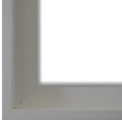 Schattenfugenrahmen Bilderrahmen Weiß 18x24-18x24 cm - Modern, Shabby, Vintage - Alle Größen - handgefertigter Holz Rahmen für Bilder - Leinwand auf Keilrahmen oder Platte - Udine von Generic