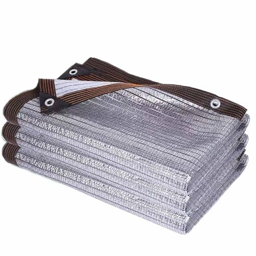 Schattentuch 75% Reflektierendes Aluminet Schattennetz mit Ösen, Sonnenschutz Sonnenschutzabdeckung 2x4.0m 3x3.0m 3x4.0m 4x5.0m 5x5.0m Sonnenschutzgewebe für Garten Hinterhof Außenbereich(13'x39.4'=4. Schattentuch 75% Reflektierendes Aluminet Schattennetz mit Ösen, Sonnenschutz Sonnenschutzabdeckung 2x4.0m 3x3.0m 3x4.0m 4x5.0m 5x5.0m Sonnenschutzgewebe für Garten Hinterhof Außenbereich(13'x39.4'=4. von Generic