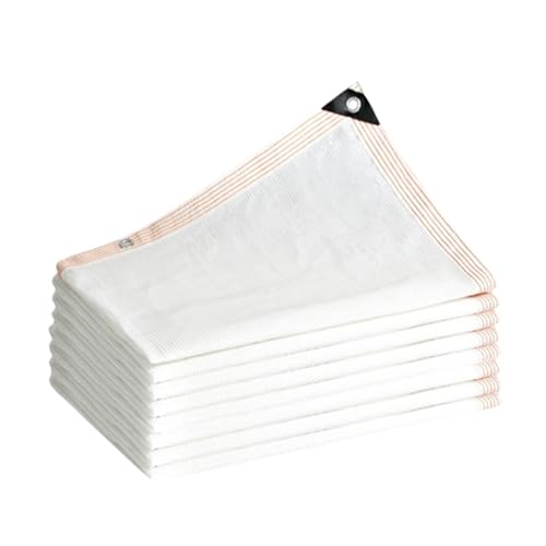 Schattierungsgewebe Schattiernetz Sichtschutz UV-resistent 60% Weiße Verschlüsselungsverdickung Winddicht Sonnenbeständig Reißfest HDPE für Pflanzenabdeckung Gewächshaus Scheune(2.0x3.0 m/6.6x9.8 ft) von Generic