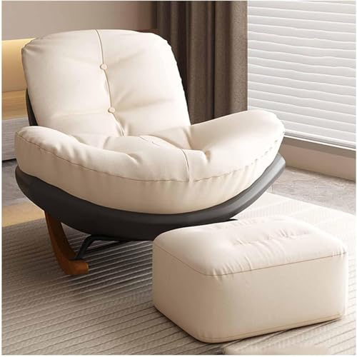 Schaukelstühle, Schaukelstuhl Für Das Kinderzimmer, Weicher Schaukelstuhl Mit Fußdesign, Bequemer Gepolsterter Schaukelstuhl Glider Rocker, Wohnzimmersofa Schaukelstuhl, Rocking Chair-b von Generic