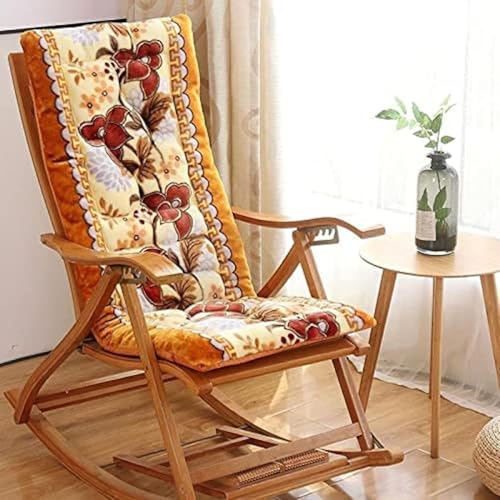 Schaukelstuhl Kissen Soft Thicken Schaukelstuhl Kissen Set Mit Abnehmbarer Nackenkissen Rückenstütze, Bequemer Stuhl Kissen Pad Mit Krawatten Für Outdoor Indoor Home Office, Phoenix and Jade, 48*120cm Schaukelstuhl Kissen Soft Thicken Schaukelstuhl Kissen Set Mit Abnehmbarer Nackenkissen Rückenstütze, Bequemer Stuhl Kissen Pad Mit Krawatten Für Outdoor Indoor Home Office, Phoenix and Jade, 48*120cm von Generic