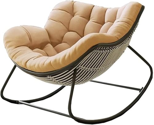 Schaukelstuhl for den Außenbereich, Eierschaukelstuhl for die Terrasse, Stuhl for den Innenbereich, Lounge-Lesesessel für Wohnzimmer und Terrasse(A,1 Chair) von Generic