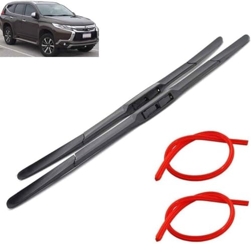 Scheibenwischer Vorne Wischerblätter Set für Mitsubishi Pajero Montero Shogun Sport 2015-2023 22in+18in, Scheibenwischer Wischblatt Scheibenwischerarm Blattsatz,L-B/RHD von Generic