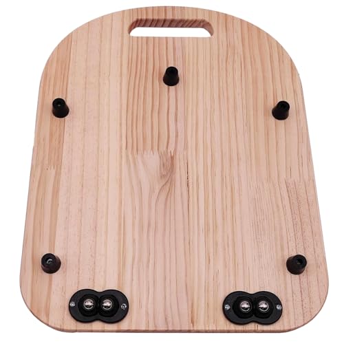 Schiebe-Tablett aus Holz, 36 x 27 x 1,5 cm, leicht gleitende Rollplattform für Arbeitsplattenmischer von Generic