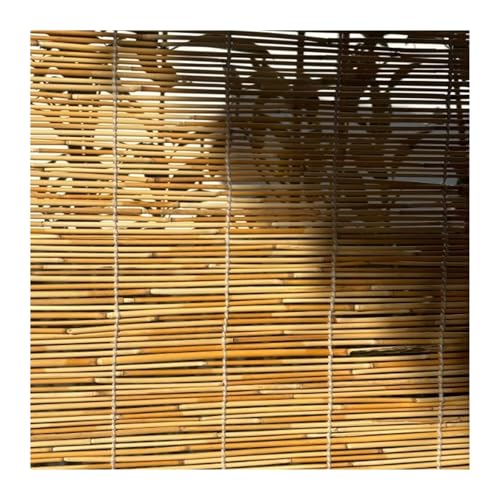 Schilfjalousien Sichtschutz Sonnenschutzrollos UV-Schutz Geeignet für Balkon Garten Und Terrasse Anpassbar Wand Hauptdekorationen(120Wx280H cm) von Generic