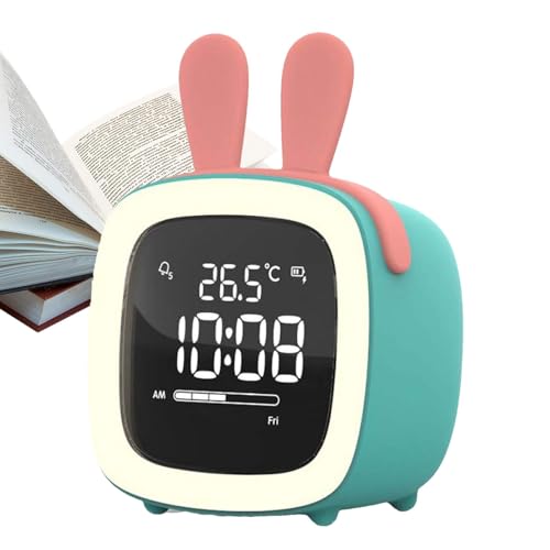 Schlaftrainer Wecker für Kinder - LED-Cartoon-Wecker mit Nachtlicht & Snooze | Elektronischer Kinderwecker, Wiederaufladbar, Timer-Funktion für & Mädchen, Schlafzimmer & Kinderzimmer Schlaftrainer Wecker für Kinder - LED-Cartoon-Wecker mit Nachtlicht & Snooze | Elektronischer Kinderwecker, Wiederaufladbar, Timer-Funktion für & Mädchen, Schlafzimmer & Kinderzimmer von Generic