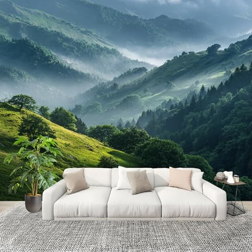 Schlafzimmer Fototapete Wandtapete 300x210 cm, Morgenansicht Der Berge Wandposter, NatüRliche Landschaft Moderne Wanddeko Panorama Poster Wohnzimmer Büro Flur Wandtapete Große Wandbilder Schlafzimmer Fototapete Wandtapete 300x210 cm, Morgenansicht Der Berge Wandposter, NatüRliche Landschaft Moderne Wanddeko Panorama Poster Wohnzimmer Büro Flur Wandtapete Große Wandbilder von Generic