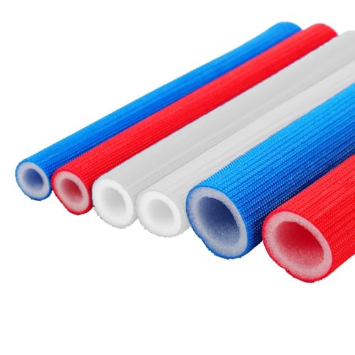Schlauch Rohrisolierung Schaumstoff Rohr Isolierung Isolierschlauch Isolierrohr Schaumisolierrohr ID 16,20,25,32 mm Rohrdämmung Für Handgriff(Rot,ID 32 mm) von Generic
