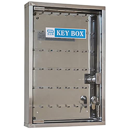 Schlüsselbox zur Wandmontage aus Edelstahl mit transparenter Glastür, inklusive Etiketten für die Organisation und einfachen Zugang. Schlüsselbox zur Wandmontage aus Edelstahl mit transparenter Glastür, inklusive Etiketten für die Organisation und einfachen Zugang. von Generic