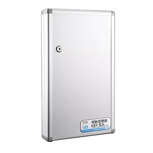Schlüsselkasten An der Wand montierbarer Kombinationsschrank An der Wand montierter Schlüsselschrank 48-Bit-Schlüsselverwaltungskasten Doppelseitige Schlüsselaufbewahrungsbox aus Aluminiumle von Generic