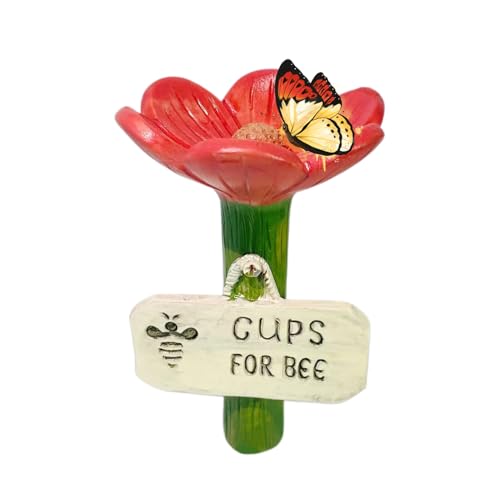 Schmetterling wasserdichte Station - Feeder Cups im Freien, Wild Refreshment Spot | Helle Bestäuber Hydratationsschale, Garten Bee Trinkschale, Patio Fly Bee Schmetterling wasserdichte Station - Feeder Cups im Freien, Wild Refreshment Spot | Helle Bestäuber Hydratationsschale, Garten Bee Trinkschale, Patio Fly Bee von Generic