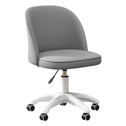 Schminkstuhl, stilvoller Schminkstuhl aus PU-Leder für Mädchenschlafzimmer, kleines Heimbüro oder Schminkzimmer. Verstellbarer, drehbarer Schreibtischstuhl mit süßem Design und bequemer Pols von Generic