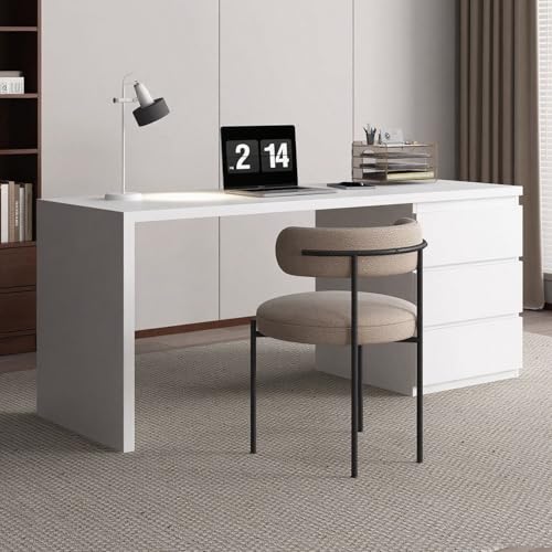 Schminktisch mit 3 Schubladen Home Office Schreibtisch for Computer 7 Farben Holz Kommode for Wohnzimmer, Büro, Arbeitszimmer, Schlafzimmer(6,120cm/47in) von Generic