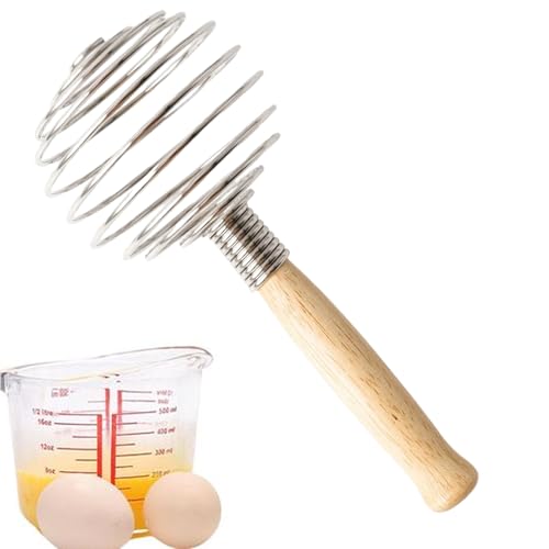 Schneebesen-Set: Schneebesen aus Edelstahl, Handmixer, Schneebesen mit rutschfestem Griff, Küchenmixer, Spiralholzgriff, Schneebesen Schneebesen-Set: Schneebesen aus Edelstahl, Handmixer, Schneebesen mit rutschfestem Griff, Küchenmixer, Spiralholzgriff, Schneebesen von Generic
