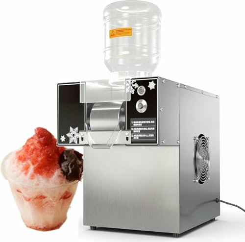 Schneeflocken-Eismaschine Elektrische Maschine Kleiner Schnee Kontinuierlich gekühlte Milch Mango Rasierer Smoothie Crusher von Generic
