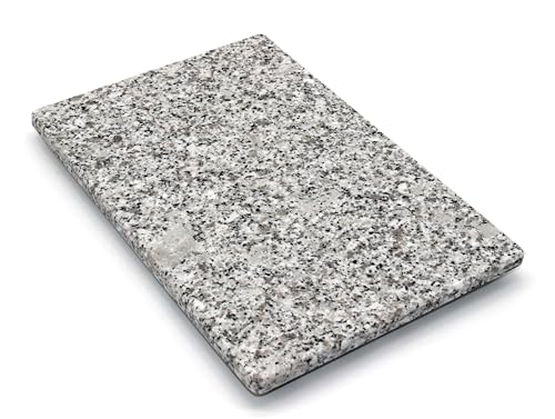 Schneidebrett aus Stein - Servierplatte - Küchenbrett - Steinplatte - Untersetzer - 2 Größen (Iberico White Glänzend, 30L x 20B cm) von Generic