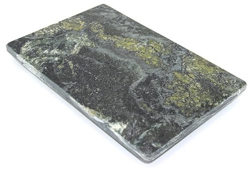 Schneidebrett aus Stein - Servierplatte - Küchenbrett - Steinplatte - Untersetzer - 2 Größen (Panonia Grün Matt, 30L x 20B cm) von Generic