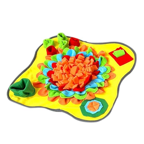 Schnüffelmatte - Buntes Kauspielzeug für Hunde mit langsamer Fütterung | Interaktive Puzzles für Hunde | Behandeln Sie die Verteilung von Hundespielzeug für Futterfähigkeiten Natur Schnüffelmatte - Buntes Kauspielzeug für Hunde mit langsamer Fütterung | Interaktive Puzzles für Hunde | Behandeln Sie die Verteilung von Hundespielzeug für Futterfähigkeiten Natur von Generic