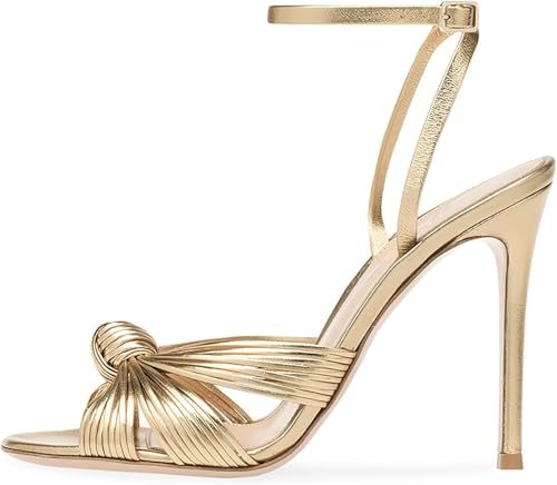 Schnürung High Heels Sandalen Für Frauen Stiletto Absatz Offene Spitze Sexy Elegante Schuhe Mode Runde Riemchensandalen Komfort Party Knöchelriemen, Gold, 7 UK Schnürung High Heels Sandalen Für Frauen Stiletto Absatz Offene Spitze Sexy Elegante Schuhe Mode Runde Riemchensandalen Komfort Party Knöchelriemen, Gold, 7 UK von Generic