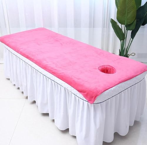 Schönheitssalon Spa Massage Pflege Bettwäsche Fußbad Stark Saugfähiges Handtuch rutschfeste Lochmatratze, 1, 80x180cm von Generic