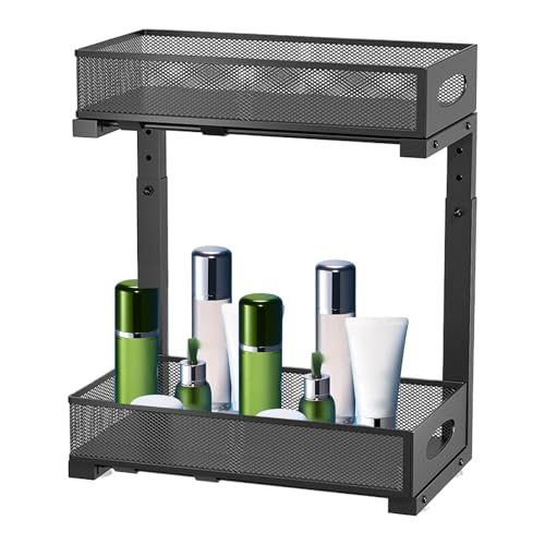 Schrank-Organizer – Spüle, Höhe der Organisation, verstellbar, Küchenregal für Küchenschrank, Speisekammer Schrank-Organizer – Spüle, Höhe der Organisation, verstellbar, Küchenregal für Küchenschrank, Speisekammer von Generic