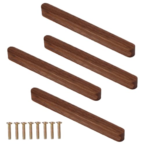Schrankgriffe Kleiderschrank Türgriffe Holz Möbelgriffe Vintage Küchengriffe 4 Stück Möbel Schlafzimmer Tür griffe 100mm 130mm 150mm 200mm 230mm(150mm) von Generic