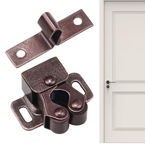 Schranktürriegel, Türknopf, Metall-Türschloss für Schublade, Federschnalle mit Perlen, doppelte Kugelspannung, für Schranktüren Schranktürriegel, Türknopf, Metall-Türschloss für Schublade, Federschnalle mit Perlen, doppelte Kugelspannung, für Schranktüren von Generic