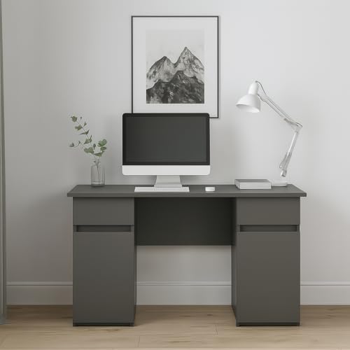 Schreibtisch 110cm Jugendzimmer Büro grau Graphit Schreibtisch 110cm Jugendzimmer Büro grau Graphit von Generic
