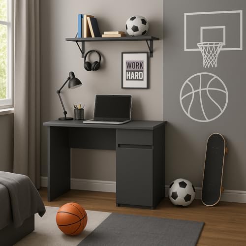 Schreibtisch 92cm Jugend Computer Grau Graphit Schreibtisch 92cm Jugend Computer Grau Graphit von Generic