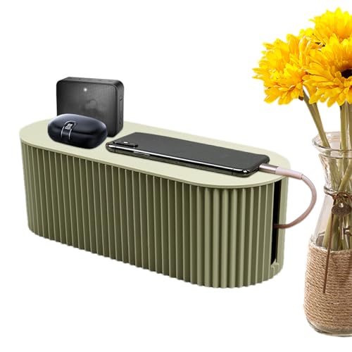 Schreibtisch-Kabel-Organizer, Aufbewahrungsbox für elektrische Drahtaufbewahrungskabel | Versteckter Netzstreifen-Organizer, ideal für Schreibtischkabelsteuerung Schreibtisch-Kabel-Organizer, Aufbewahrungsbox für elektrische Drahtaufbewahrungskabel | Versteckter Netzstreifen-Organizer, ideal für Schreibtischkabelsteuerung von Generic