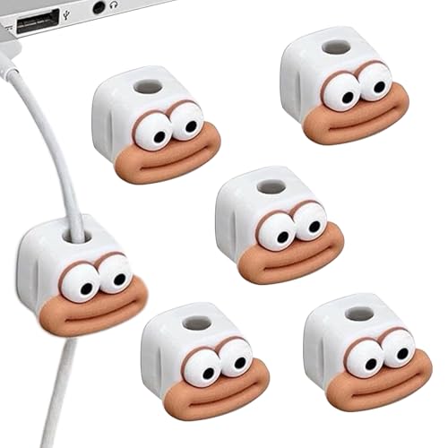 Schreibtisch-Kabelhalter | selbstklebende magnetische Kabelclips | Set mit 6 flexiblen Draht-Organizern mit platzsparendem Design und starkem Klebstoff | Kontrolllösung von Generic