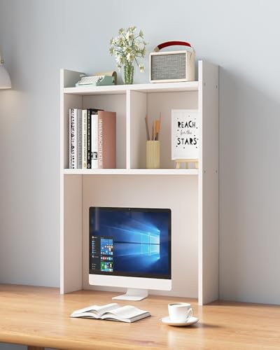 Schreibtisch Regal, Mehrschichtiges Studenten-Computerregal, Bücherregal Fürs Wohnheim, Geeignet Für Und Schlafzimmer Schreibtisch Regal, Mehrschichtiges Studenten-Computerregal, Bücherregal Fürs Wohnheim, Geeignet Für Und Schlafzimmer von Generic