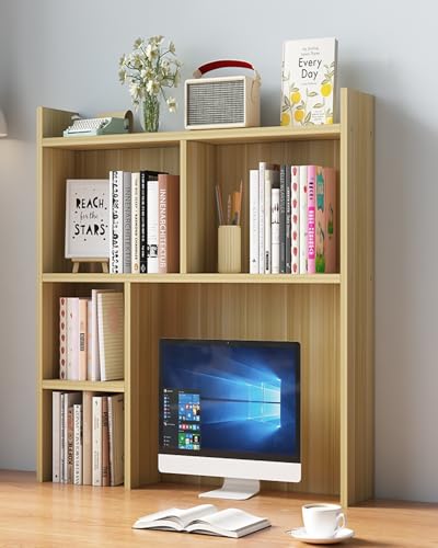 Schreibtisch Regal, Mehrschichtiges Studenten-Computerregal, Bücherregal Fürs Wohnheim, Geeignet Für Und Schlafzimmer Schreibtisch Regal, Mehrschichtiges Studenten-Computerregal, Bücherregal Fürs Wohnheim, Geeignet Für Und Schlafzimmer von Generic