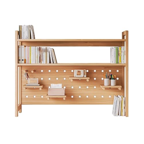 Schreibtisch Regalaufsatz Holz Hohe Tragkraft Tischregal Schreibtisch Computer 98 cm Höhe Platzsparend for Office Home Dormitory Schreibtisch Regalaufsatz Holz Hohe Tragkraft Tischregal Schreibtisch Computer 98 cm Höhe Platzsparend for Office Home Dormitory von Generic