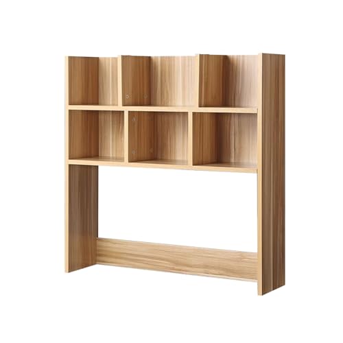Schreibtisch Regalaufsatz Holz Offene Fächer Schreibtischregal Klein Platzsparend Tischregal Schreibtisch Monitor for Office Home Dormitory(90cm) von Generic