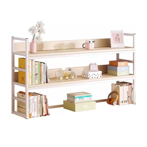 Schreibtisch Regalchen 3 Ebenen, Multifunktionaler Desk Shelf, Computer-Schreibtisch-Zubehör-Organizer for Büro, Home Office & Dorm(White,50X24X65) von Generic