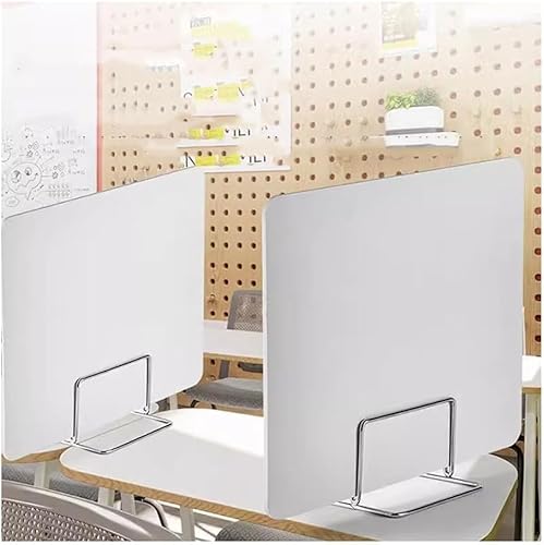 Schreibtisch Sichtschutz Trennwand 2pack PVC Freistehender Sichtschutz Schreibtisch Trennwand Büro Trennwände Für Tisch Tragbare Kabinenplatte Klassenzimmer Schüler, Grey, 60X60CM von Generic