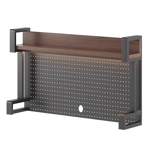 Schreibtisch Stecktafel Gestell aus Metall, 2-Ebenen Büro-Computertisch Zubehör Organizer for Computer-Monitore Geeignet for Home Office Dormitory und Zuhause(115x30x49) von Generic