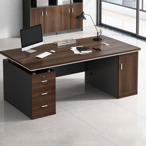 Schreibtisch for Home Office & Computer-Arbeitsplatz Bürotisch fürs Büro Wohnzimmer moderner Schreibtisch im schlichten Stil for das Homeoffice(63" L x 27.6" W(160x70cm)) von Generic