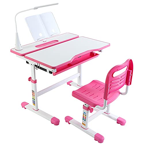 Schreibtische und Stühle für Kinder können angehoben und verstellt Werden. Schreibtische und Stühle. Handhebbare Kinder-Schreibtische. Schreibtisch für das Home-Office (Farbe: Blau) von Generic