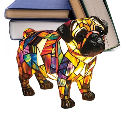 Schreibtischlampe für Hunde, Welpenlampe | Nachttischlampe aus Kunstharz, Licht in Hundeform für ein fantasievolles Design für den täglichen Gebrauch von Generic