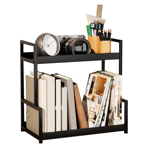Schreibtischregal Organizer, Küchentheke Regal, zweilagiger Zeitungsständer - Multifunktionaler Ausstellungsständer, 22x40 cm/8,66x15,75 Zoll für E von Generic