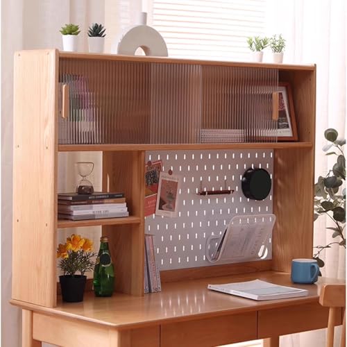 Schreibtischregal de Holz, Aus Hochwertigem Holz Gefertigt mit Verdickten Platten Stabil und Langlebig, Desk Shelf für Home Office Dorm(98X15X77) von Generic