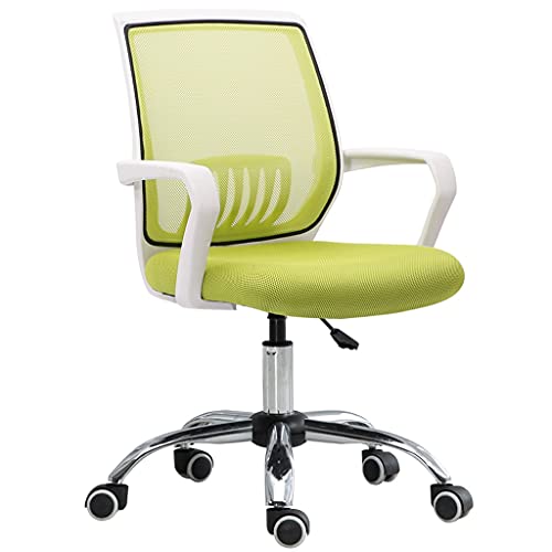Schreibtischstuhl Bürostuhl Mesh-Schreibtischstuhl Ergonomischer Computerstuhl mit Lordosenstütze Verstellbarer Chefsessel Rollende Drehstühle Computerstuhl (Farbe: Grün) Stabilize von YRPEVFGAS