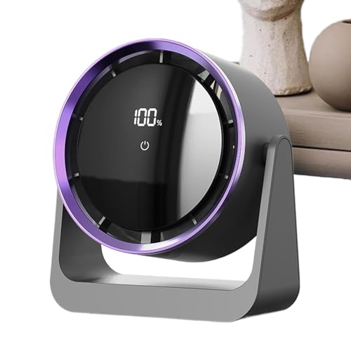Schreibtischventilator | leiser Schreibtischventilator USB wiederaufladbar | Leistungsstarker persönlicher Luftqualitätsverstärker, Wandventilator, Nachtlicht von Generic